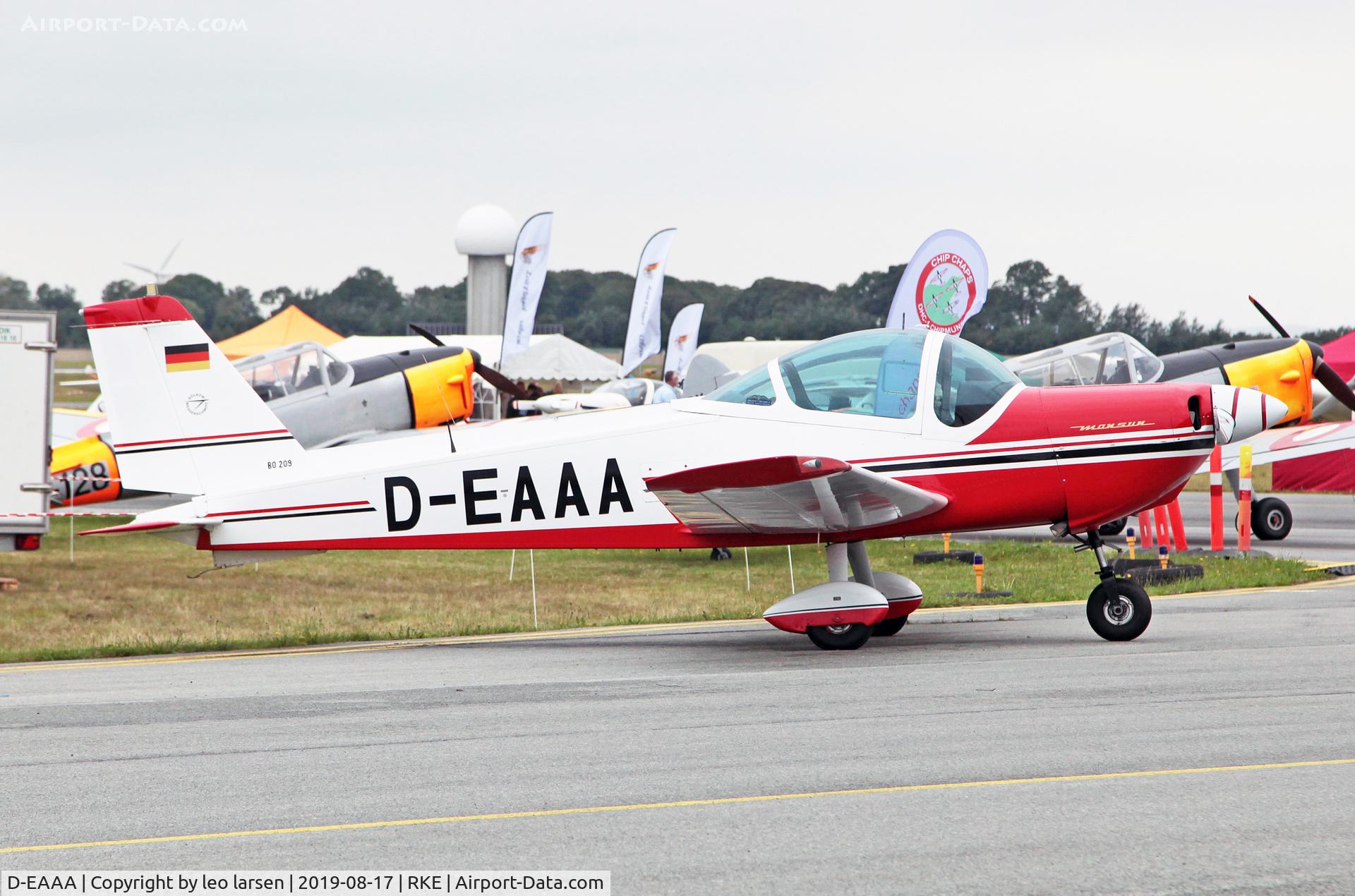 D-EAAA, 1971 Bolkow Bo-209 Monsun 150F C/N 161, Roskilde Air Show 17.8.2019