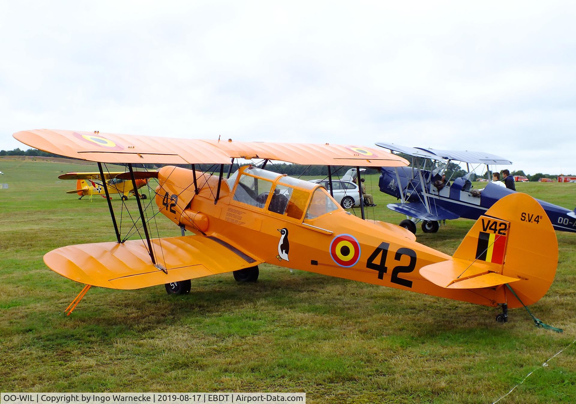 OO-WIL, Stampe-Vertongen SV-4B C/N 1184, Stampe-Vertongen SV-4B at the 2019 Fly-in at Diest/Schaffen airfield