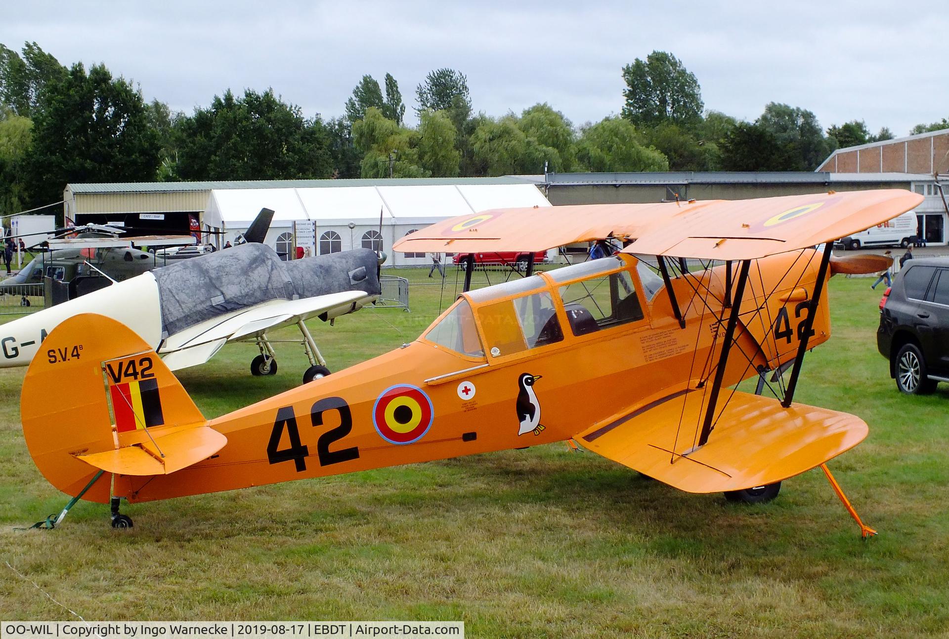 OO-WIL, Stampe-Vertongen SV-4B C/N 1184, Stampe-Vertongen SV-4B at the 2019 Fly-in at Diest/Schaffen airfield