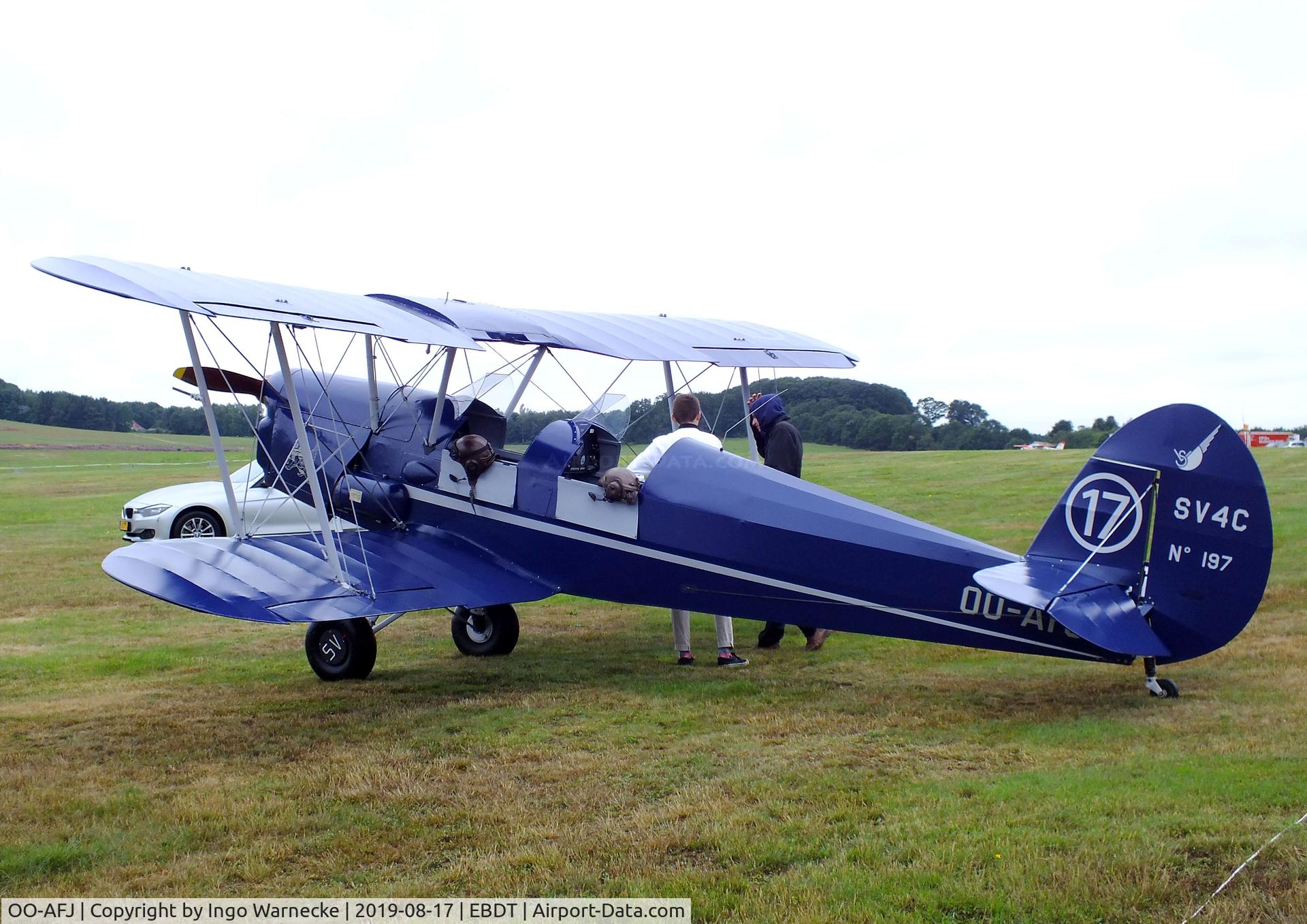 OO-AFJ, 1946 Stampe-Vertongen SV-4C C/N 197, Stampe-Vertongen SV-4C at the 2019 Fly-in at Diest/Schaffen airfield