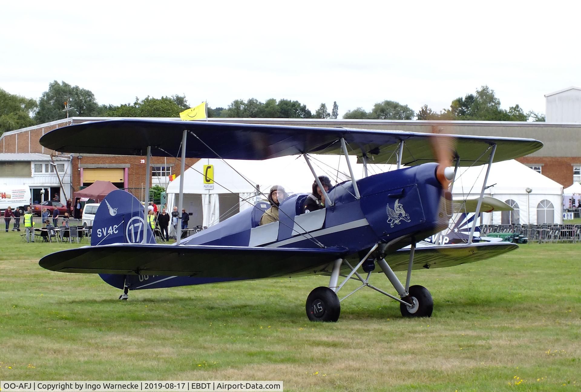 OO-AFJ, 1946 Stampe-Vertongen SV-4C C/N 197, Stampe-Vertongen SV-4C at the 2019 Fly-in at Diest/Schaffen airfield