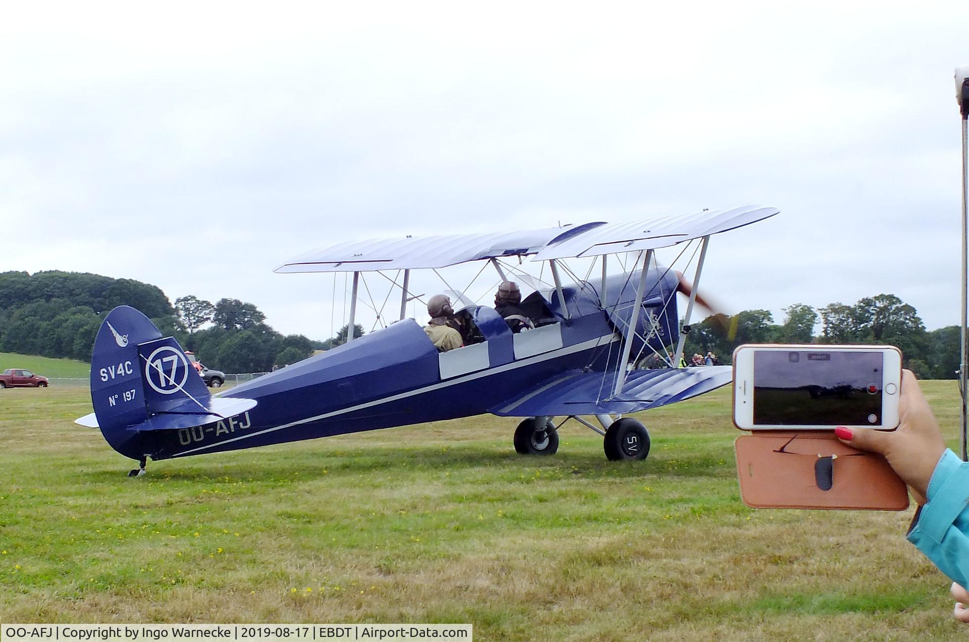 OO-AFJ, 1946 Stampe-Vertongen SV-4C C/N 197, Stampe-Vertongen SV-4C at the 2019 Fly-in at Diest/Schaffen airfield