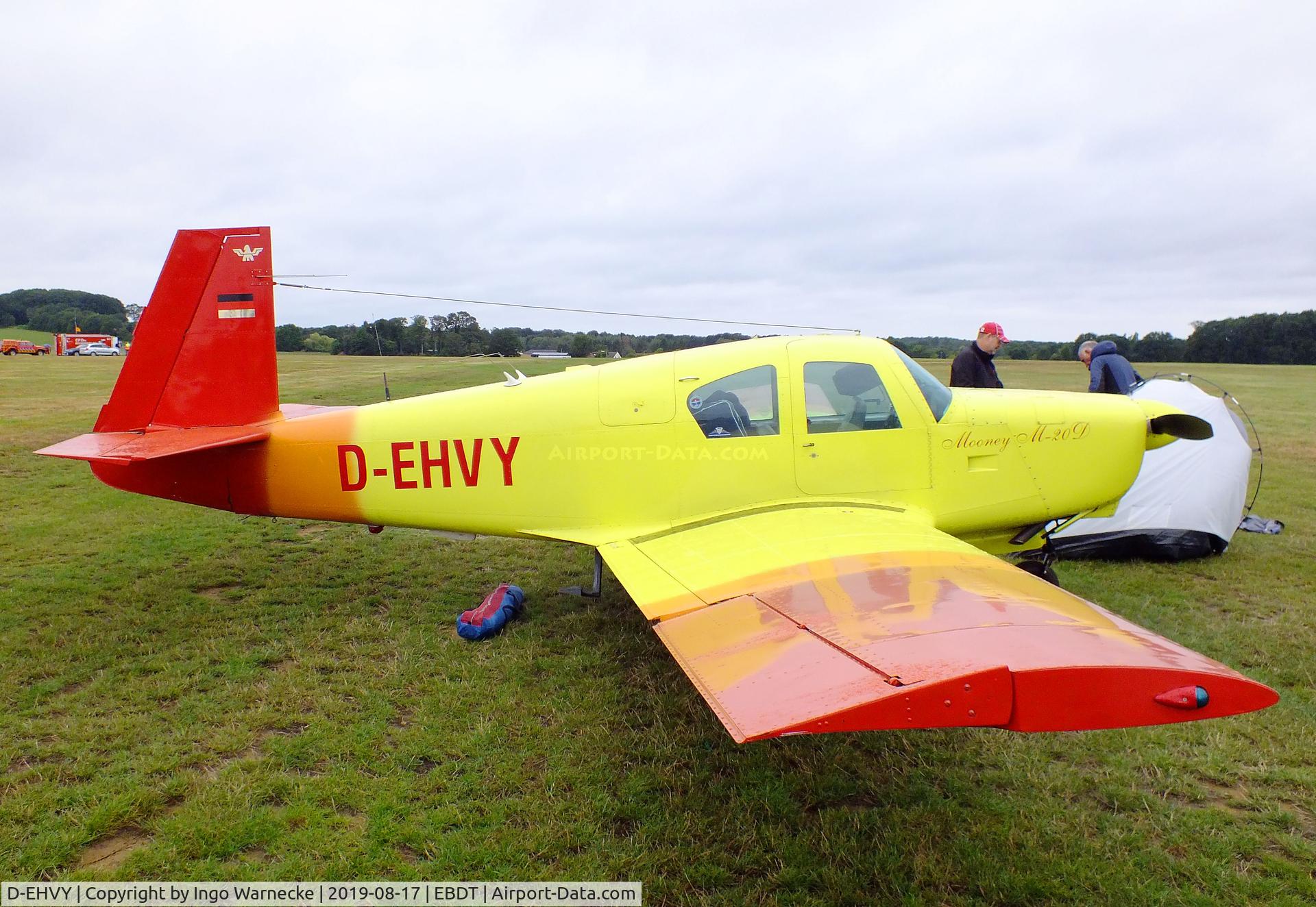 D-EHVY, 1963 Mooney M20D Master C/N 165, Mooney M20D Master at the 2019 Fly-in at Diest/Schaffen airfield