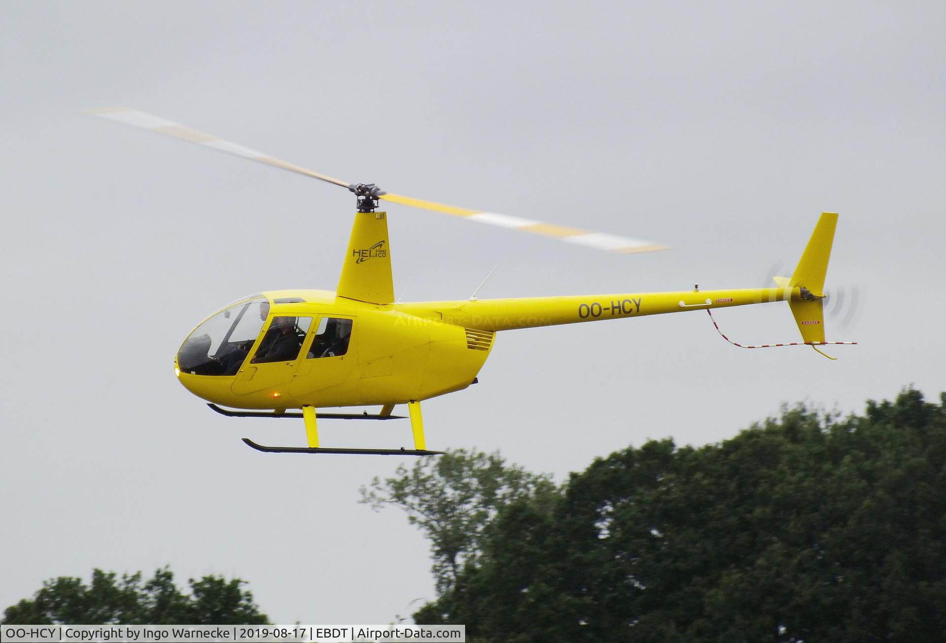 OO-HCY, Robinson R44 Raven C/N 1592, Robinson R44 Raven of Heli and Co at the 2019 Fly-in at Diest/Schaffen airfield