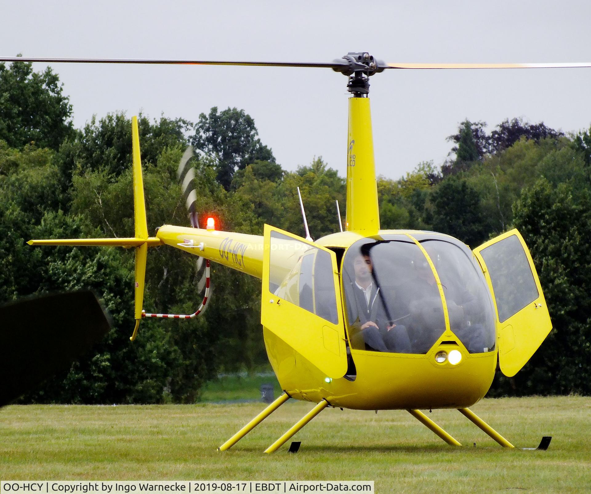 OO-HCY, Robinson R44 Raven C/N 1592, Robinson R44 Raven of Heli and Co at the 2019 Fly-in at Diest/Schaffen airfield