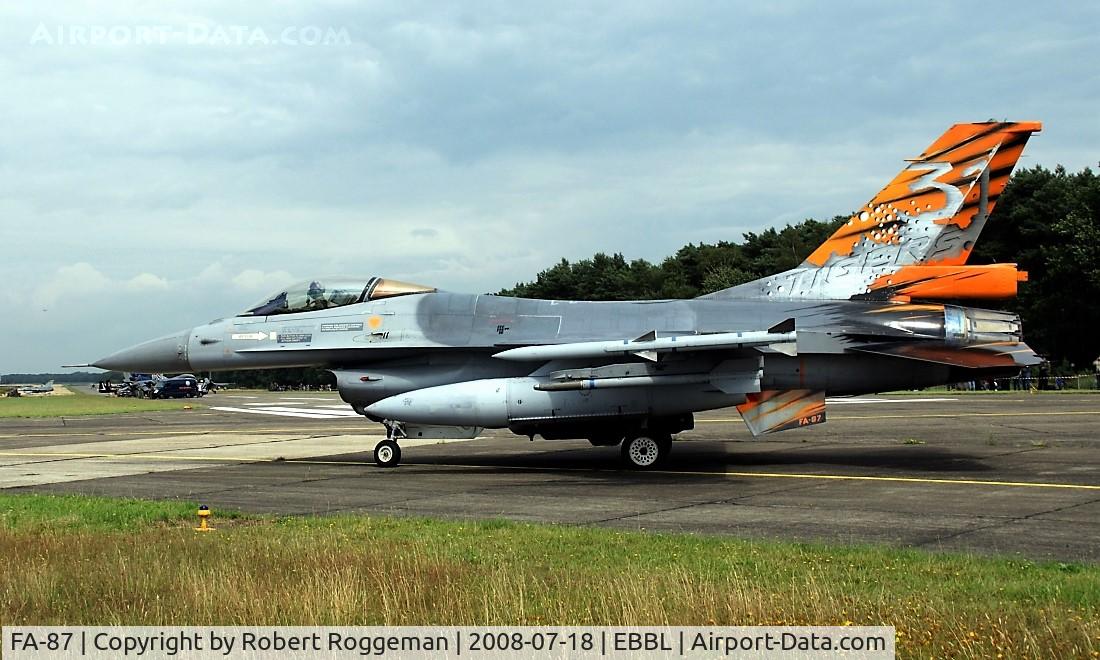 FA-87, SABCA F-16AM Fighting Falcon C/N 6H-87, OPEN DAY.31 SQD TIGERS.