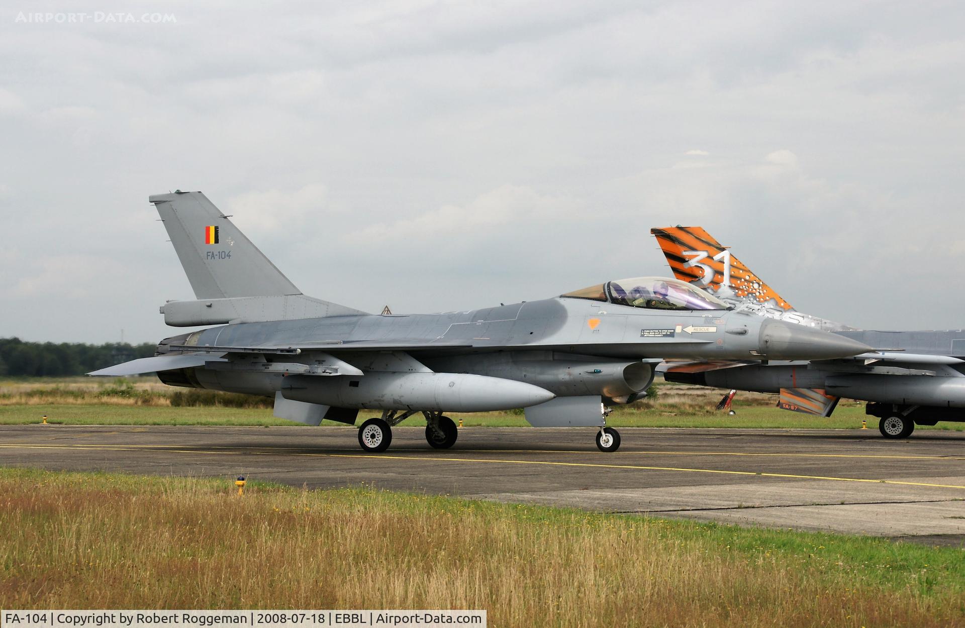 FA-104, 1987 SABCA F-16AM Fighting Falcon C/N 6H-104, OPEN DAY.