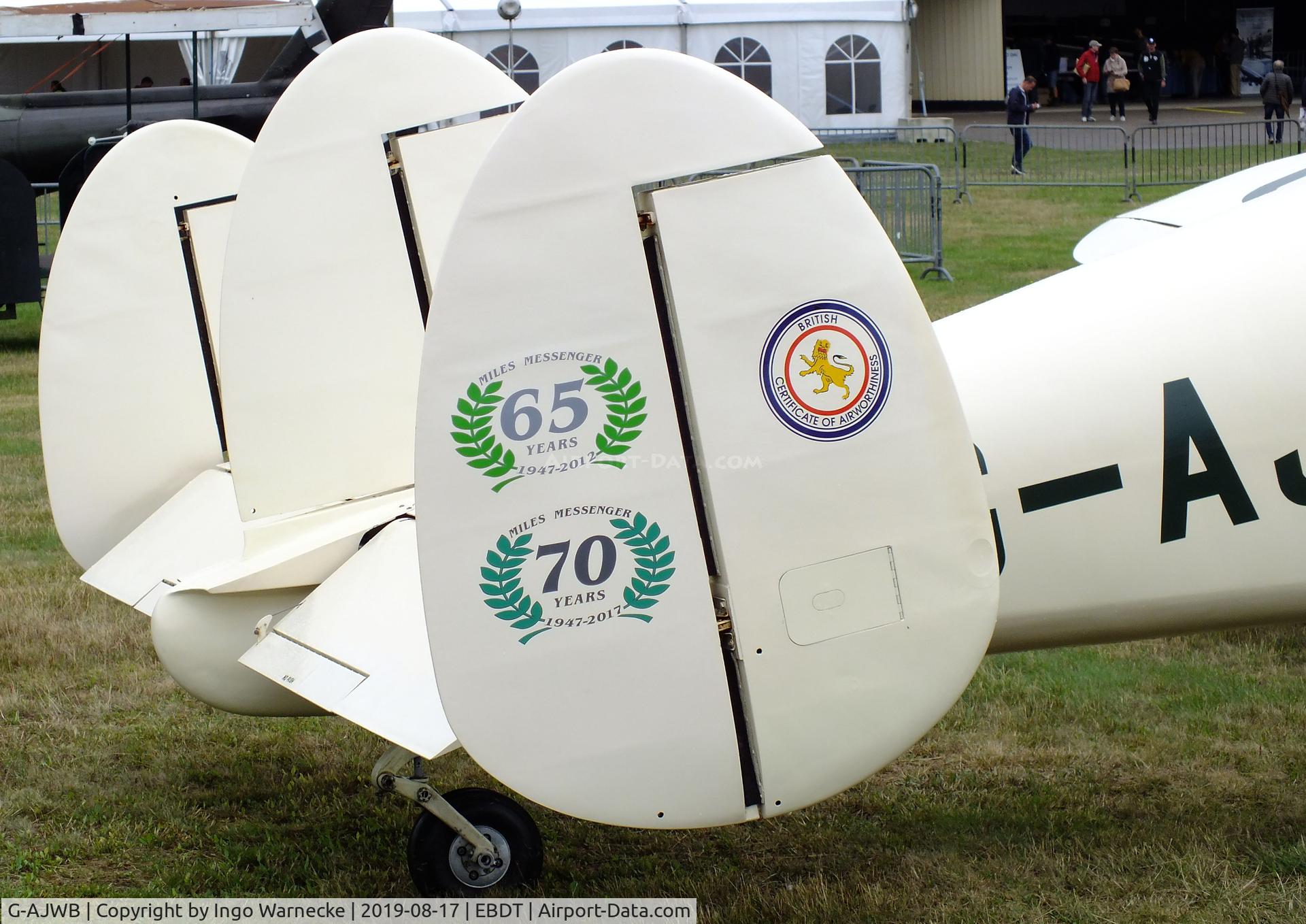 G-AJWB, 1946 Miles M38 Messenger 2A C/N 6699, Miles M.38 Messenger 2A at the 2019 Fly-in at Diest/Schaffen airfield