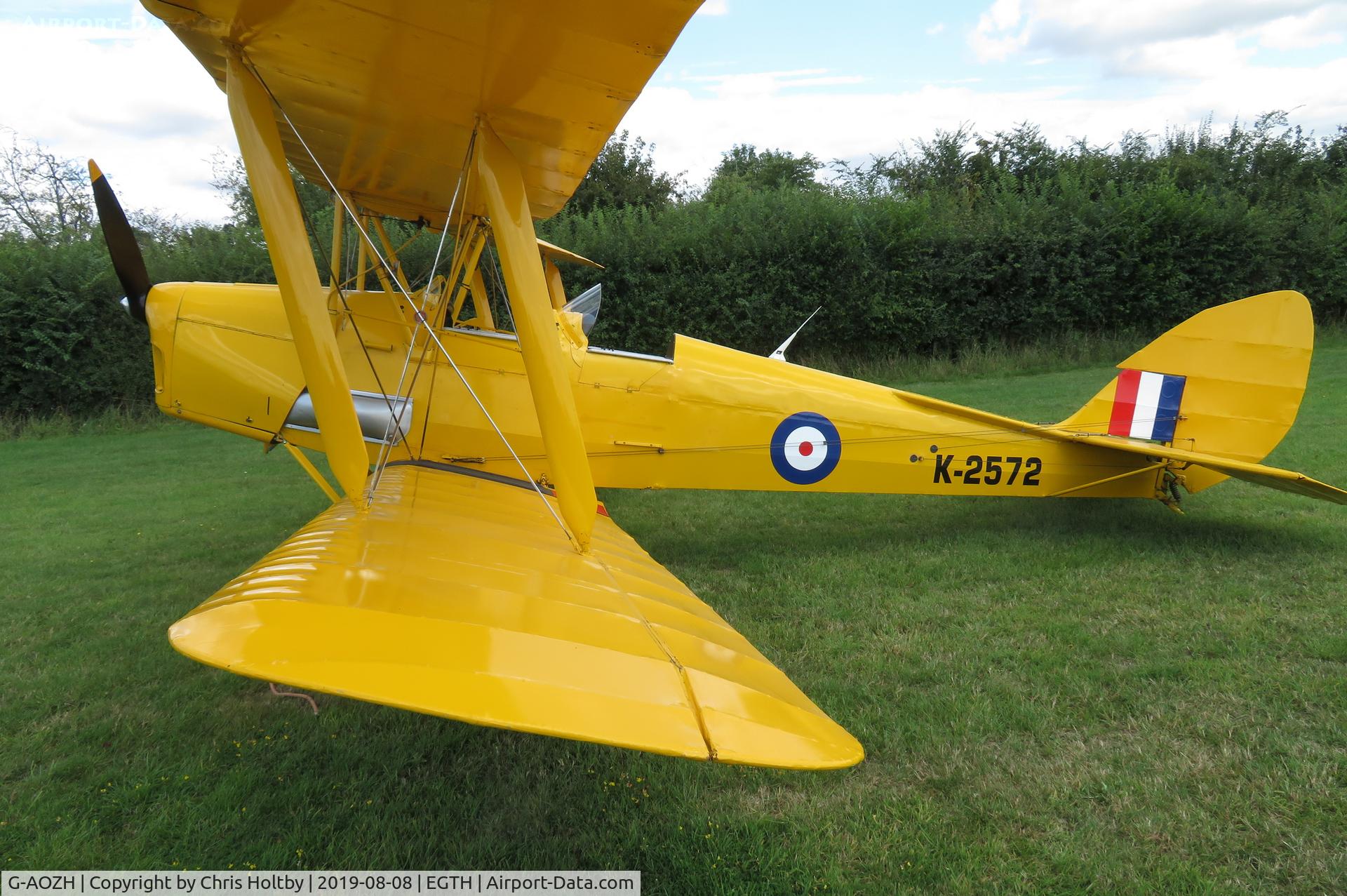 G-AOZH, 1944 De Havilland DH-82A Tiger Moth II C/N 86449, 1944 Tiger Moth close-up view at Old Warden 'Gathering of Moths' 2019