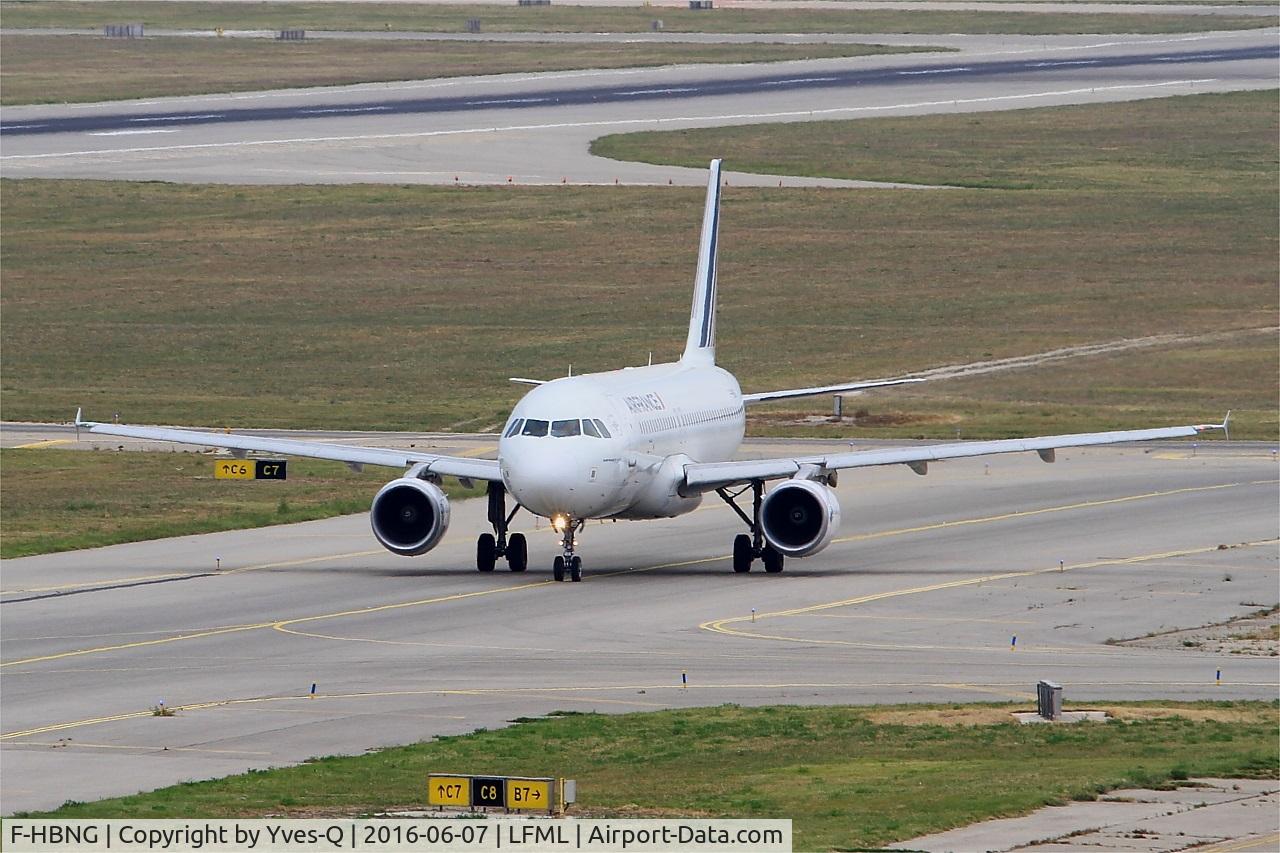 F-HBNG, 2011 Airbus A320-214 C/N 4747, Airbus A320-214, Taxiing to holding point rwy 31R, Marseille-Provence Airport (LFML-MRS)