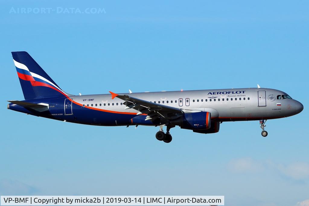 VP-BMF, 2008 Airbus A320-214 C/N 3711, Landing