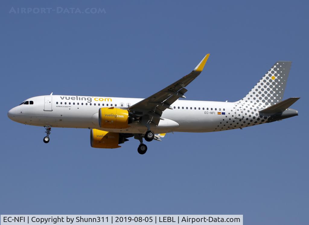 EC-NFI, 2019 Airbus A320-271N C/N 9096, Landing rwy 25R
