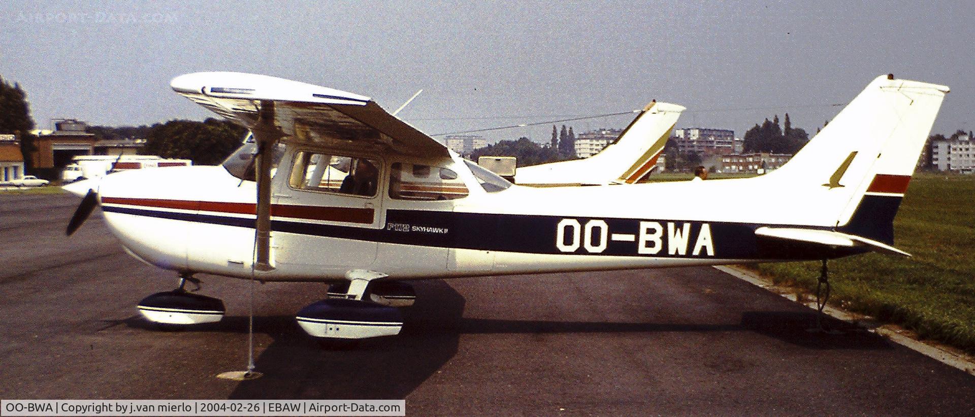 OO-BWA, 1977 Reims F172N Skyhawk C/N 1584, Antwerp, Deurne, Belgium