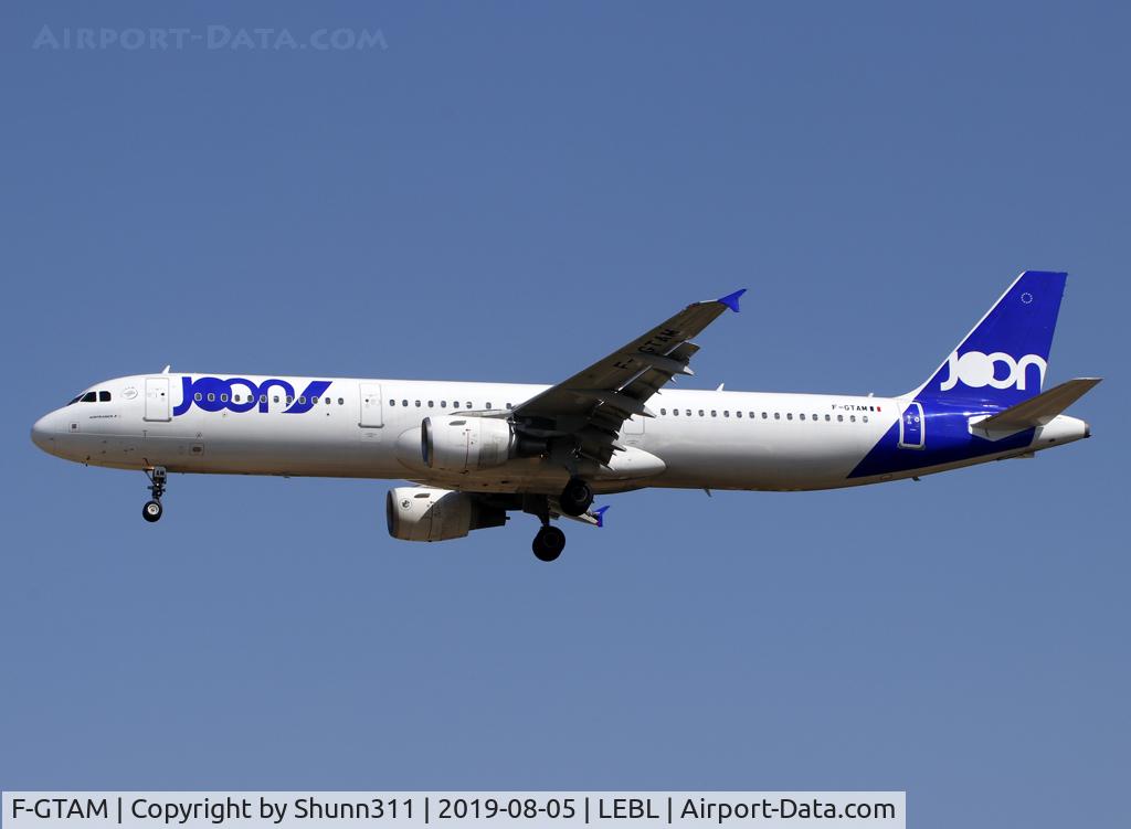 F-GTAM, 2002 Airbus A321-211 C/N 1859, Landing rwy 25R