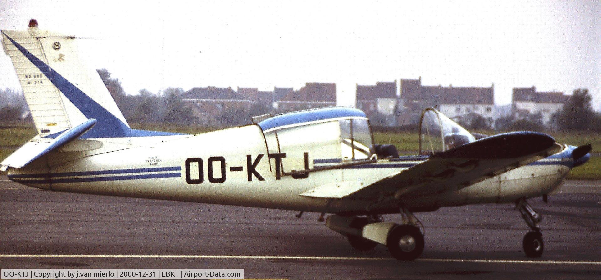OO-KTJ, 1962 Morane-Saulnier MS-880B Rallye Club C/N 214, Wevelgem, Kortrijk, Belgium