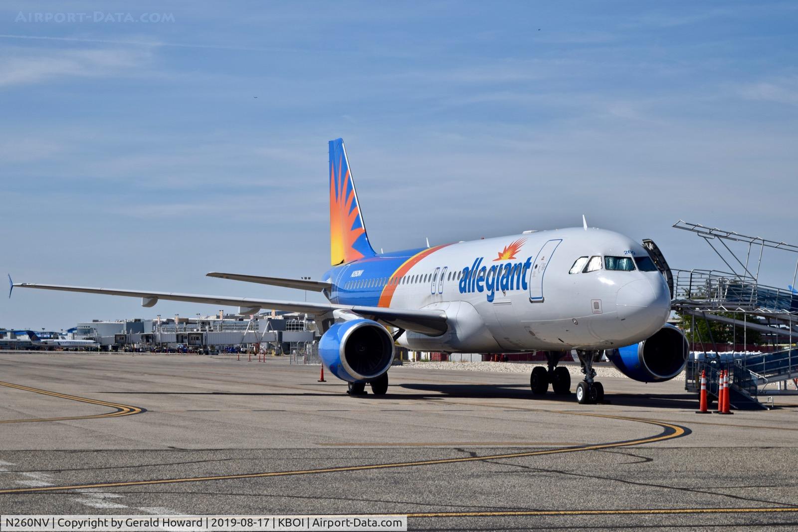 N260NV, 2009 Airbus A320-214 C/N 4104, Parked on remote spot 5 for engine repair.