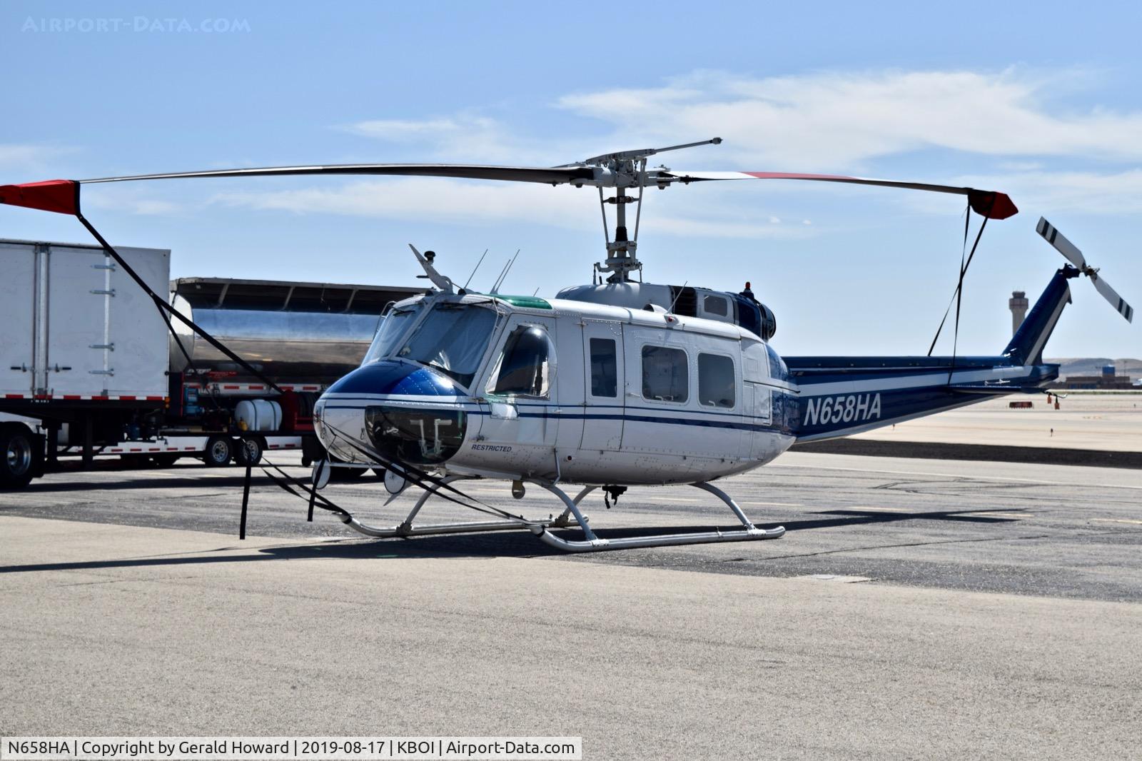 N658HA, 1968 Bell UH-1H C/N 68-15458, Parked on the north GA ramp.
