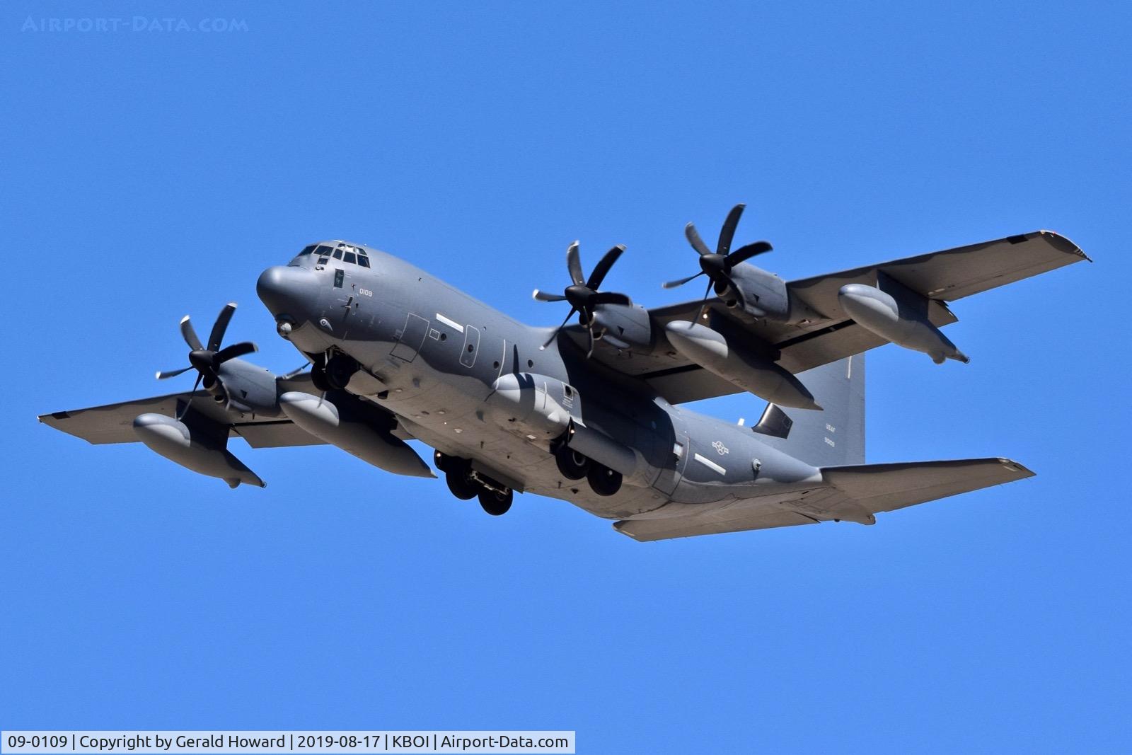09-0109, 2009 Lockheed Martin HC-130J Combat King II Hercules Hercules C/N 382-5634, Departing BOI.