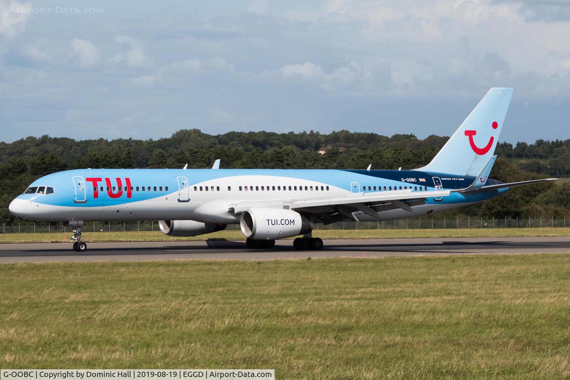 G-OOBC, 2003 Boeing 757-28A C/N 33098, Landing RWY 27