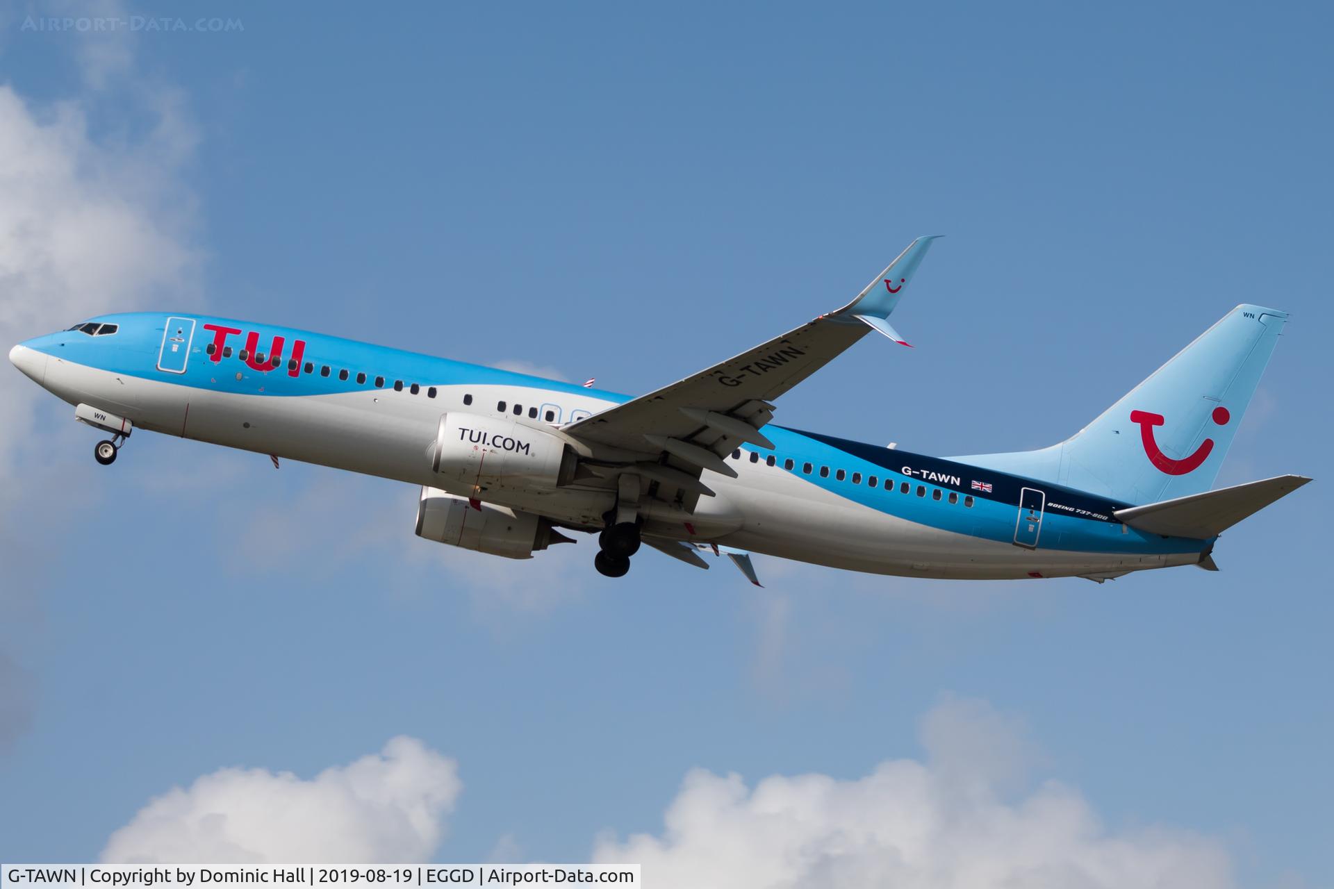 G-TAWN, 2013 Boeing 737-8K5 C/N 37251, Departing RWY 27
