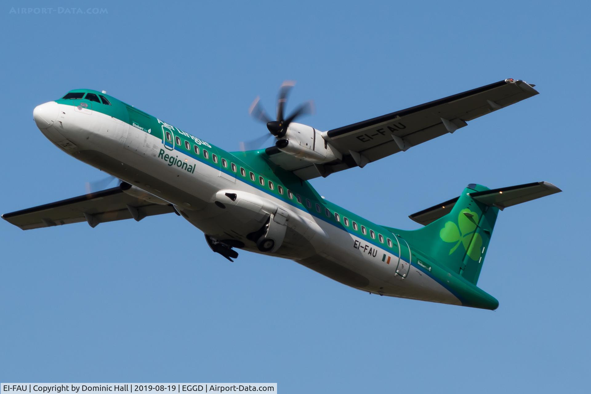 EI-FAU, 2013 ATR 72-600 (72-212A) C/N 1098, Departing RWY 27