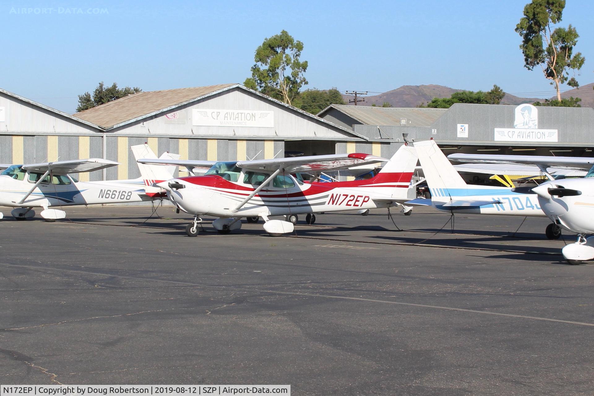 N172EP, 1976 Cessna 172N C/N 17267932, 1976 Cessna 172N SKYHAWK II, Lycoming O-320-H2AD 160 Hp, on CP Aviation Ramp