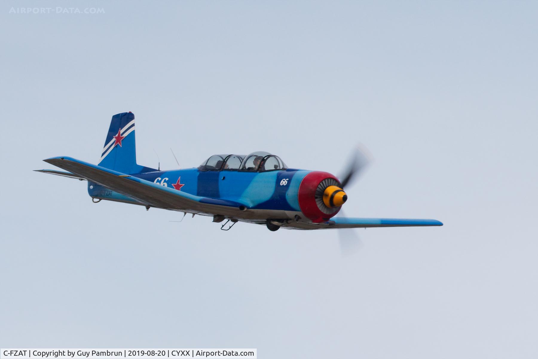 C-FZAT, 1985 Nanchang CJ-6A C/N 4132018, High speed pass