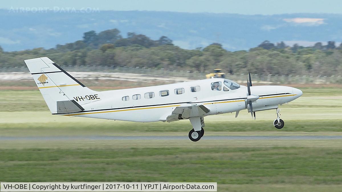 VH-OBE, 1982 Cessna 441 Conquest II C/N 441-0281, Cessna 441. Aero Hire Pty Ltd VH-OBE Jandakot 111017.
