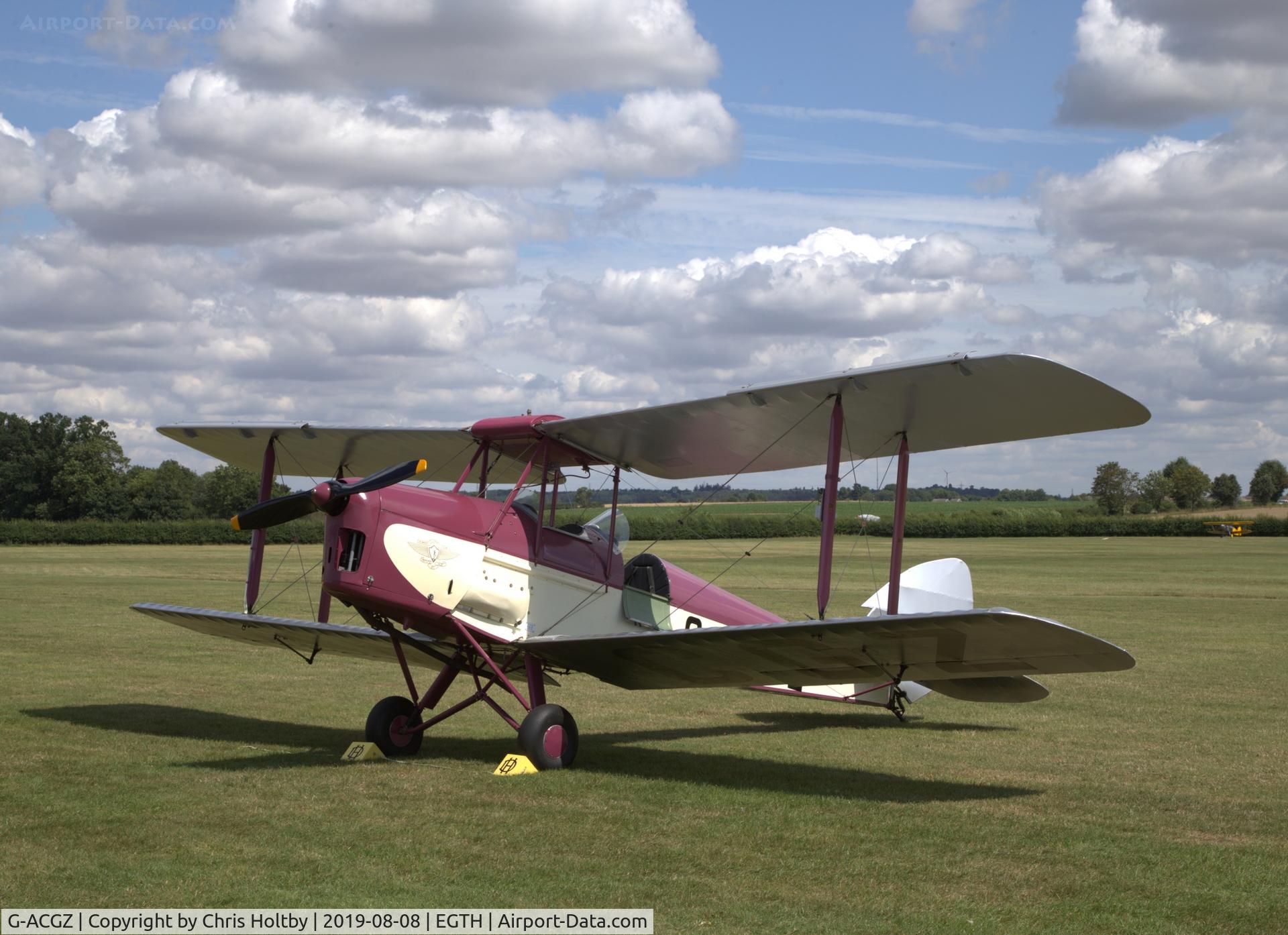G-ACGZ, 1933 De Havilland DH-60G III Moth Major C/N 5030, Smart 1933 Moth Major at the Old Warden 'Gathering of Moths' Day 2019