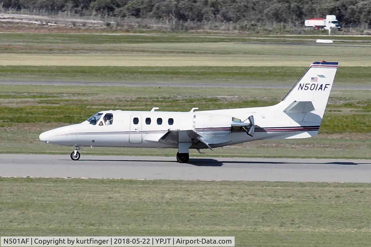 N501AF, 1979 Cessna 501 C/N 501-0139, Cessna 501 Citation. Bank Of Utah Trustees N501AF YPJT 230518.