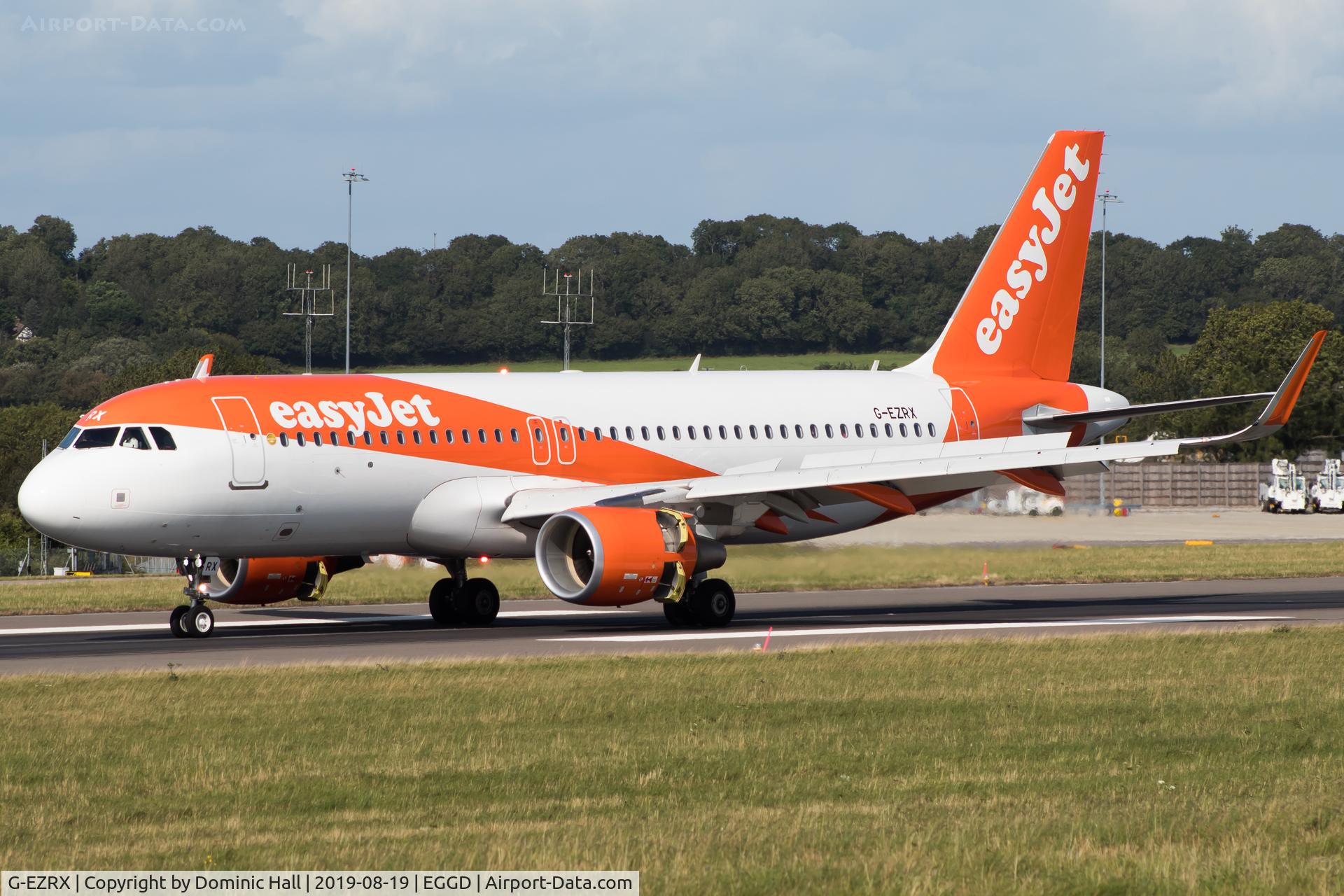 G-EZRX, 2018 Airbus A320-214 C/N 8321, Landing RWY 27