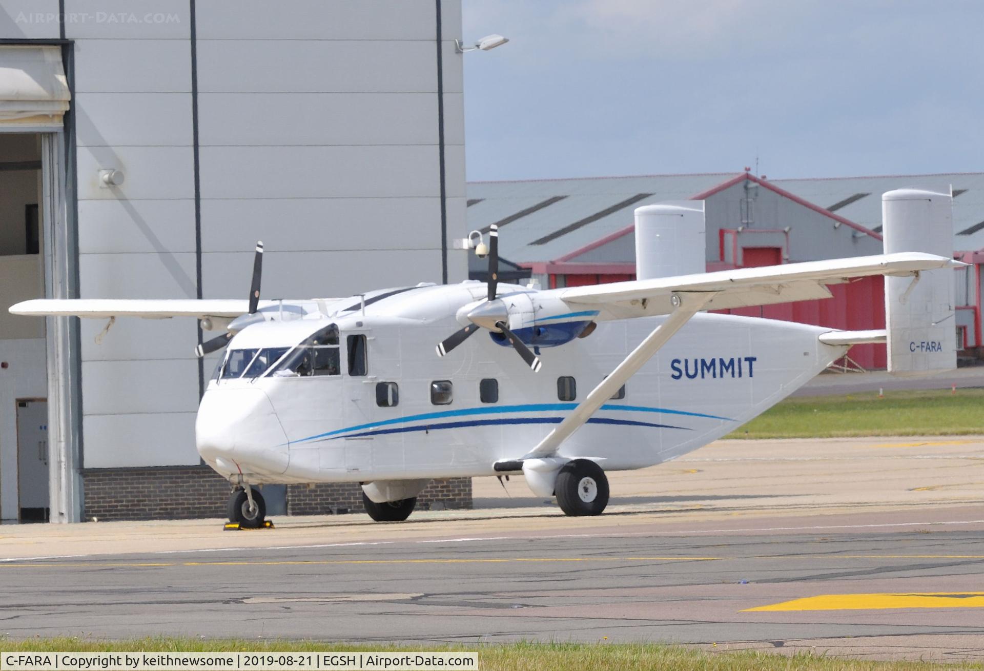 C-FARA, 1980 Short SC-7 Skyvan 3 C/N SH.1970, Surprise Visitor.