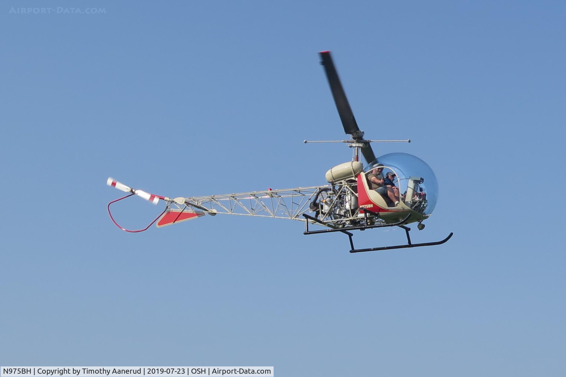 N975BH, Bell 47G-2 C/N 2242, Bell 47G-2, c/n: 2242, Helicopter rides at AirVenture. $49