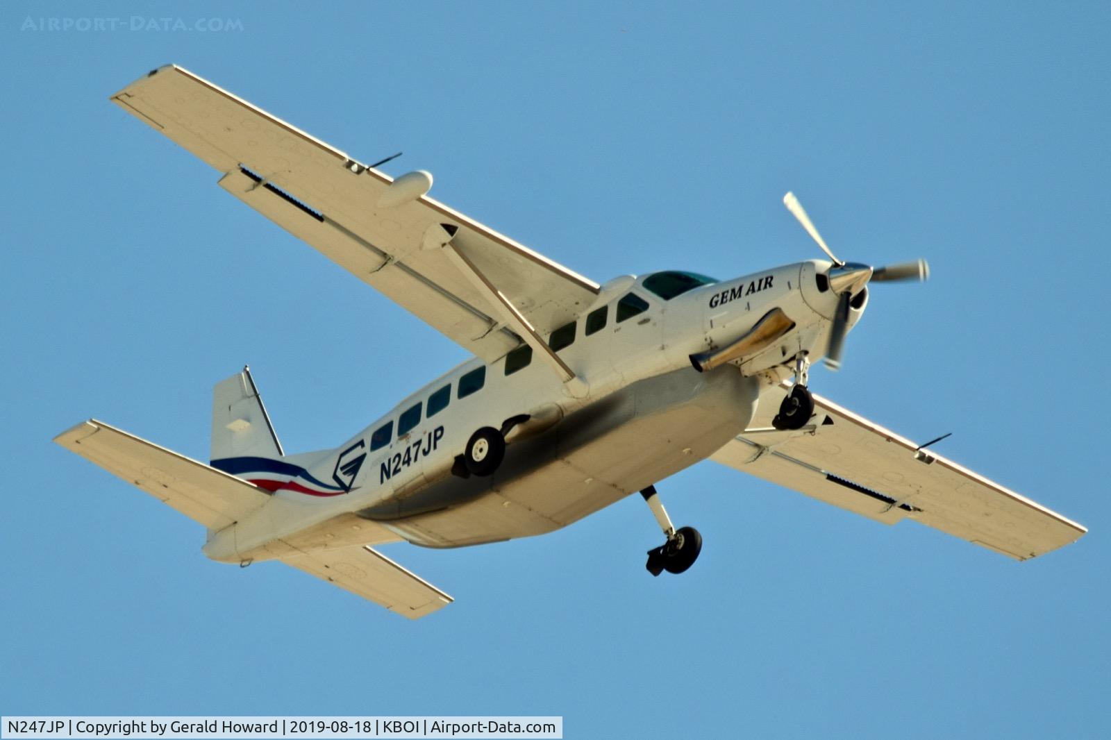 N247JP, 2013 Cessna 208B Grand Caravan EX C/N 208B5047, Departing BOI.