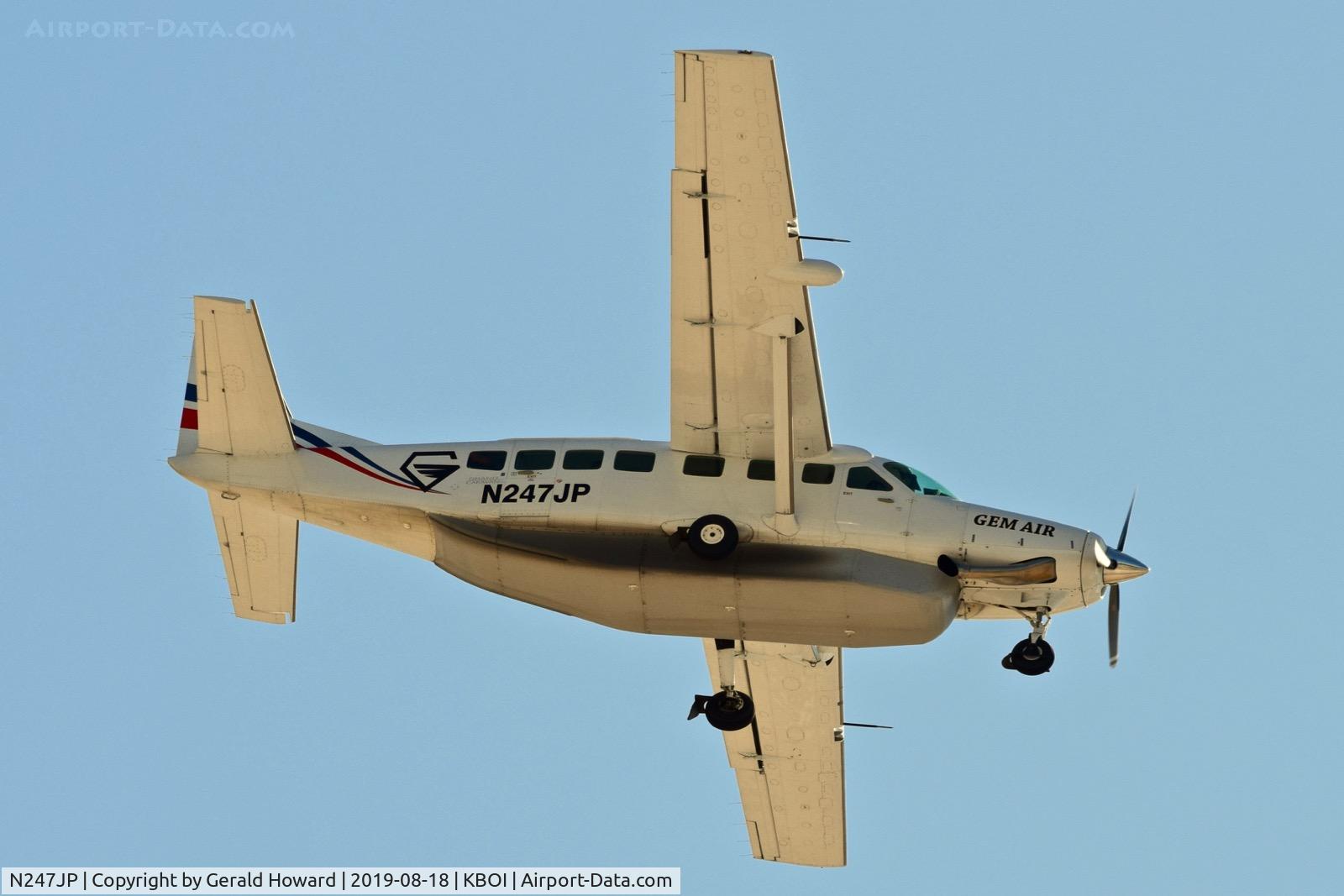 N247JP, 2013 Cessna 208B Grand Caravan EX C/N 208B5047, Departing BOI.