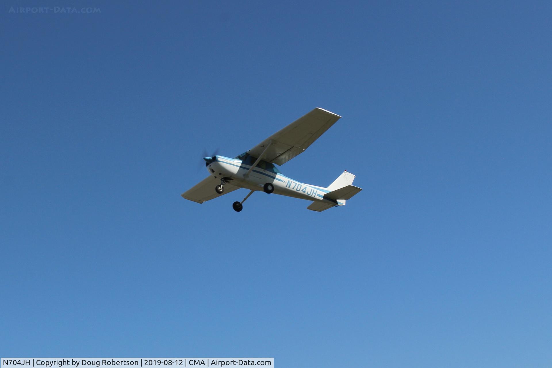 N704JH, 1976 Cessna 150M C/N 15078644, 1976 Cessna 150M, Lycoming O-320 100 Hp, takeoff climb Rwy 22