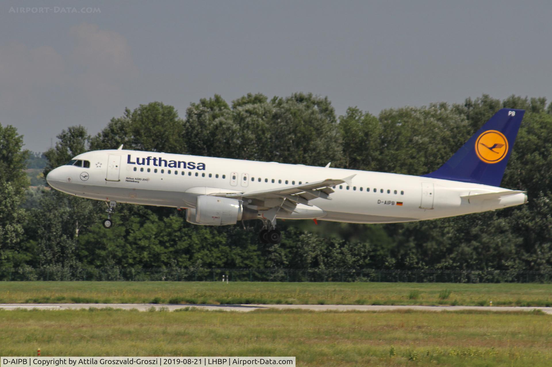 D-AIPB, 1989 Airbus A320-211 C/N 0070, LHBP/BUD - Budapest Ferihegy, Liszt Ferenc International Airport, Hungary