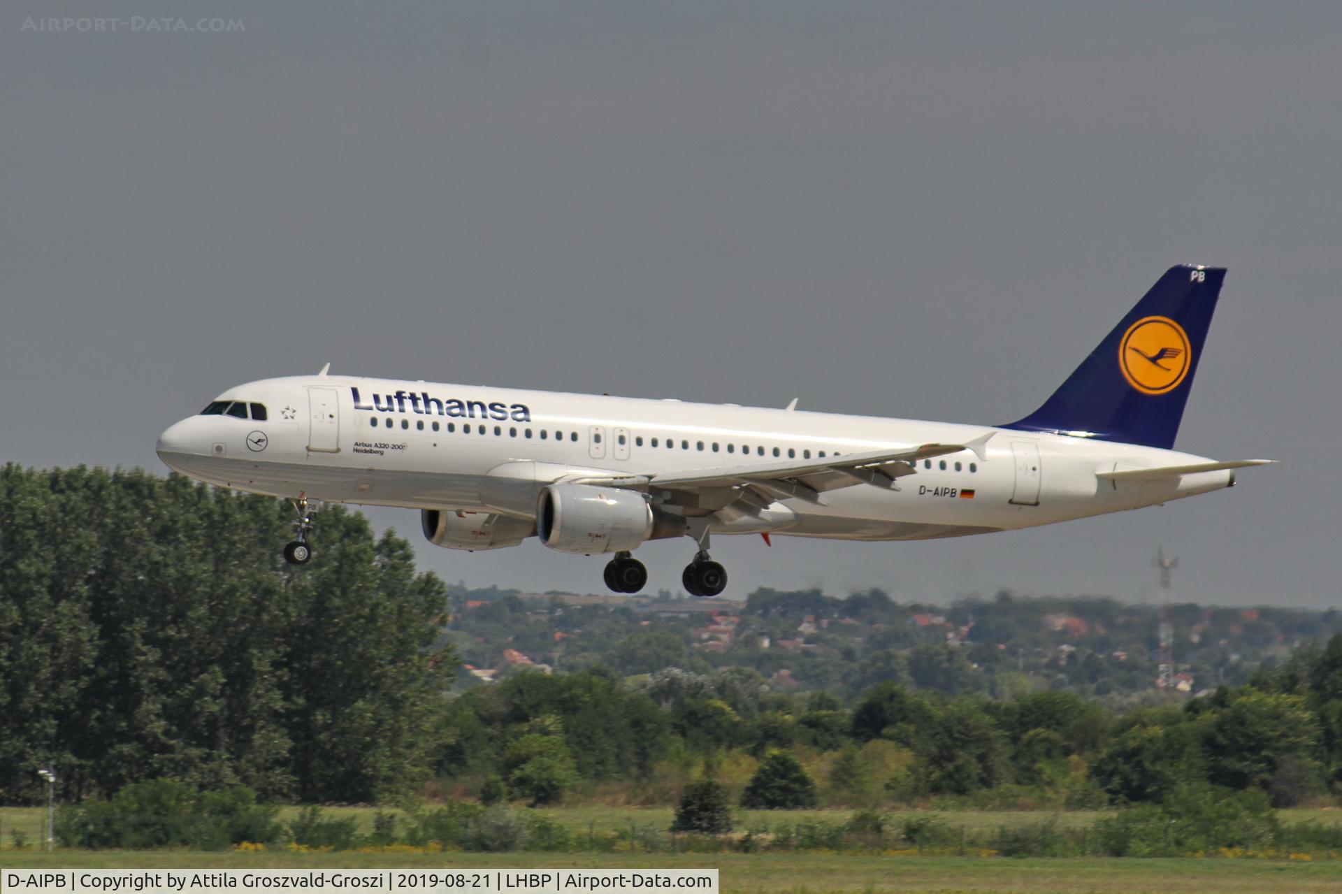 D-AIPB, 1989 Airbus A320-211 C/N 0070, LHBP/BUD - Budapest Ferihegy, Liszt Ferenc International Airport, Hungary