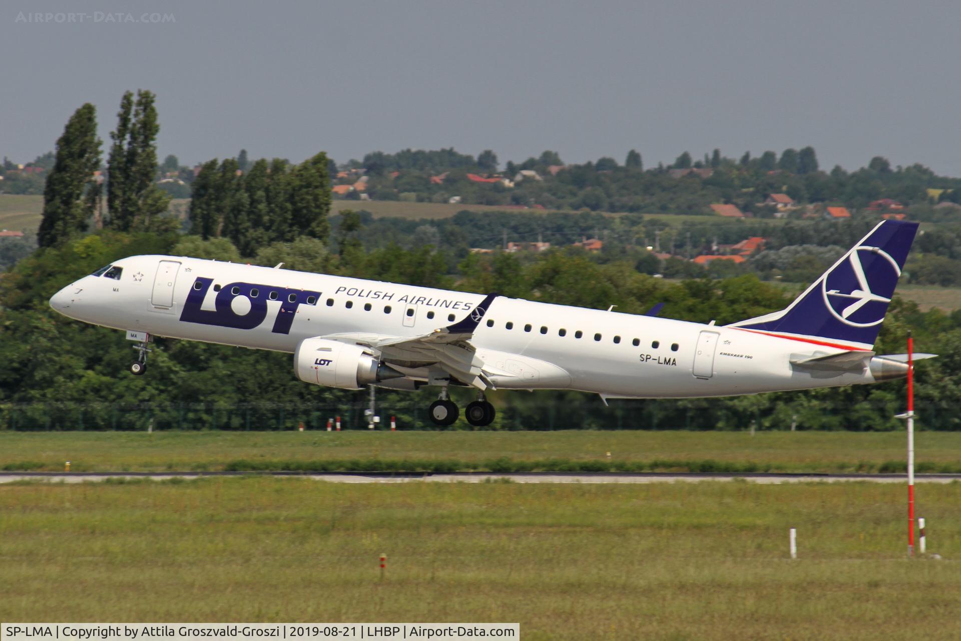 SP-LMA, 2018 Embraer ERJ-190 (ERJ-190-100 STD) C/N 19000761, LHBP/BUD - Budapest Ferihegy, Liszt Ferenc International Airport, Hungary