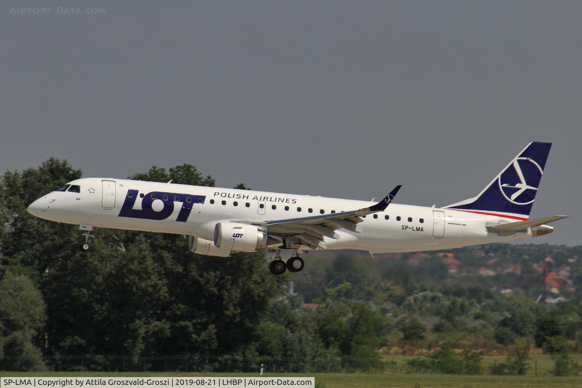 SP-LMA, 2018 Embraer ERJ-190 (ERJ-190-100 STD) C/N 19000761, LHBP/BUD - Budapest Ferihegy, Liszt Ferenc International Airport, Hungary