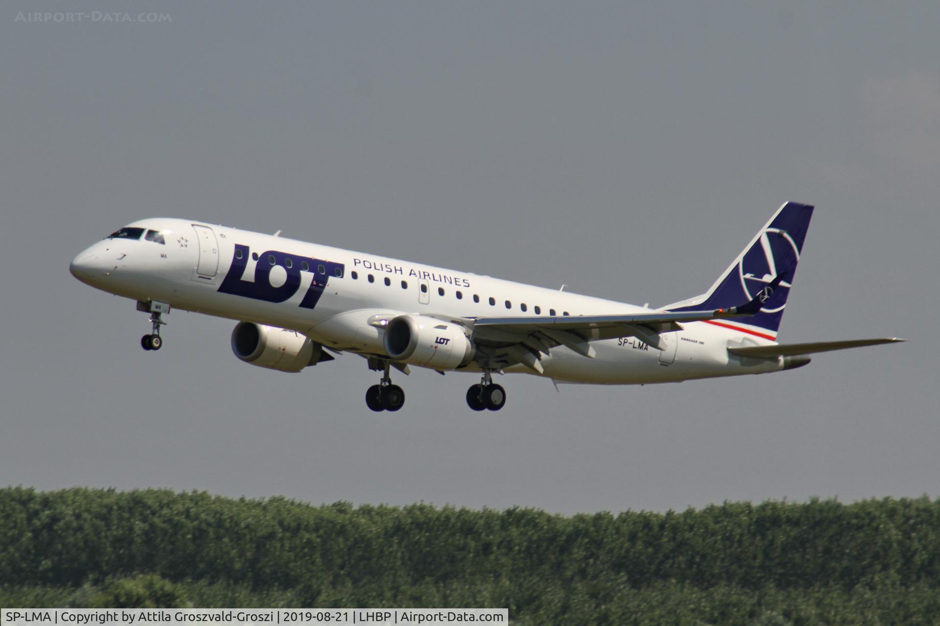 SP-LMA, 2018 Embraer ERJ-190 (ERJ-190-100 STD) C/N 19000761, LHBP/BUD - Budapest Ferihegy, Liszt Ferenc International Airport, Hungary