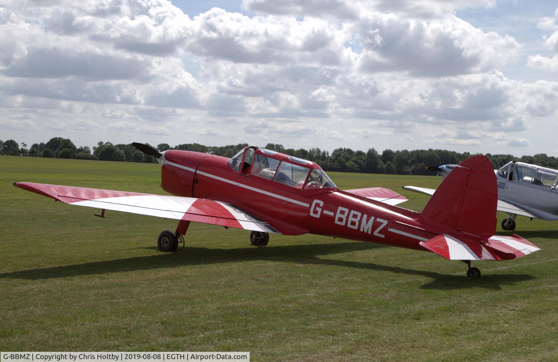 G-BBMZ, 1950 De Havilland DHC-1 Chipmunk T.10 C/N C1/0563, 1950 Chipmunk Old Warden resident lined up next to the Moths gathering 2019