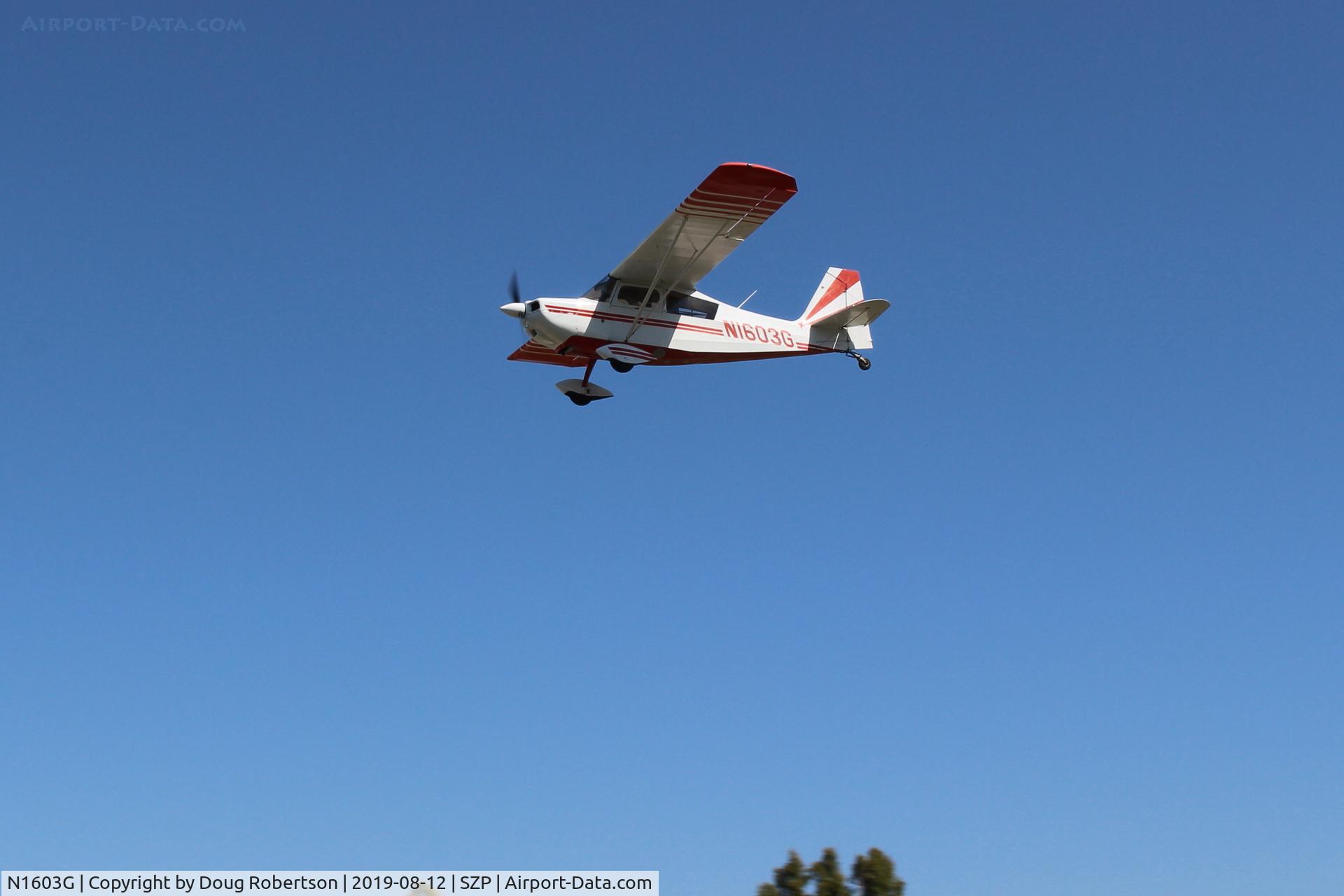 N1603G, 1968 Champion 7ECA Citabria C/N 609, 1968 Champion 7ECA CITABRIA, Lycoming O-320 150 Hp, on final Rwy 22