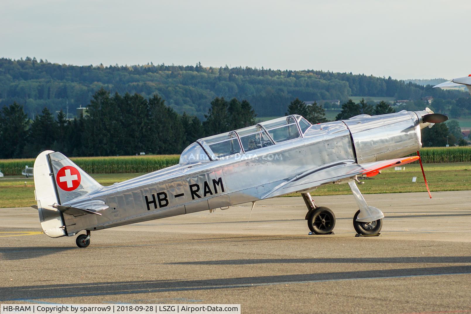 HB-RAM, 1950 Pilatus P2-06 C/N 64, It now belongs to an individual, based at Grenchen.