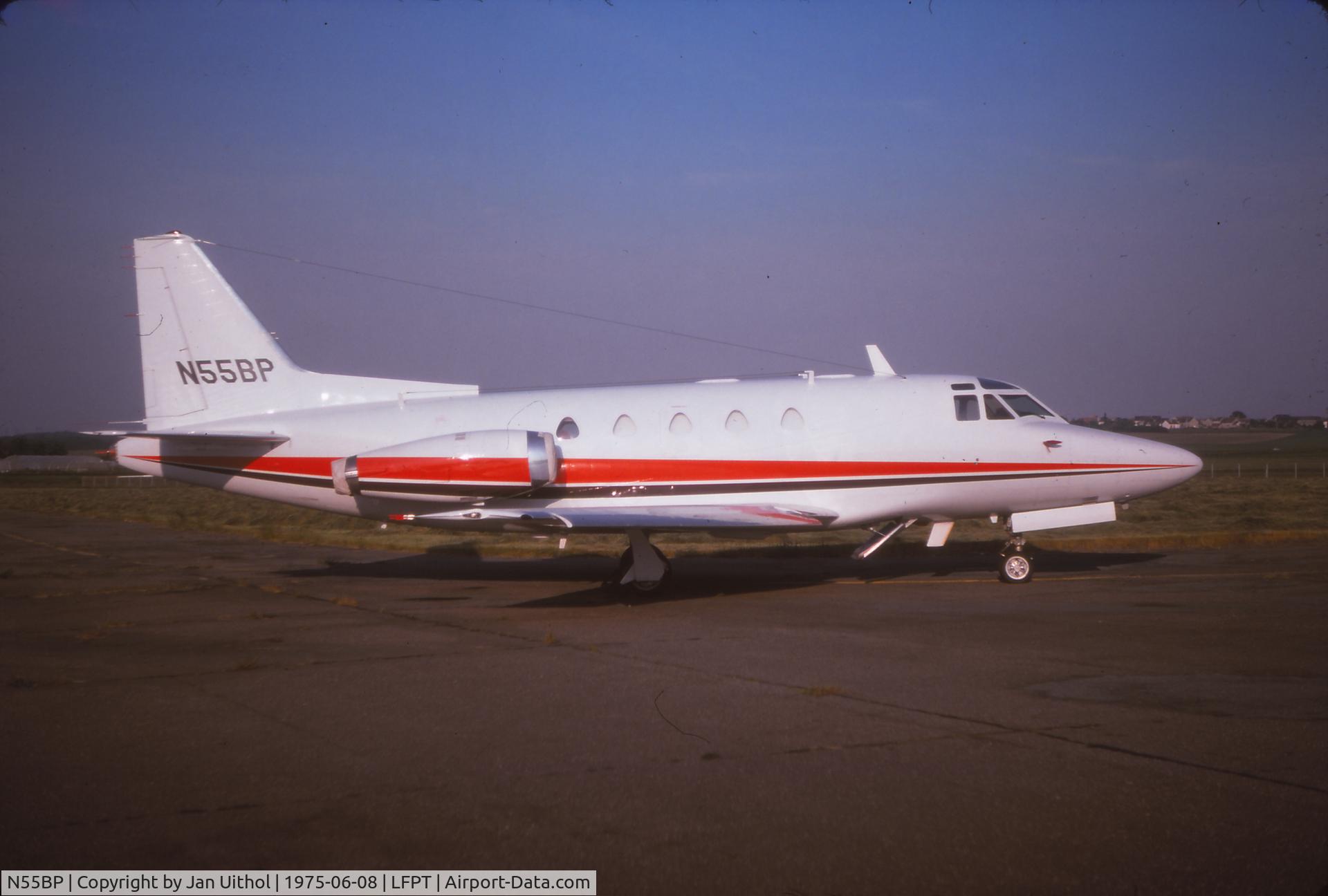 N55BP, North American NA-265-60 C/N 306-20, LFPT on 8th off june 1975  Photo from scaned color slide
