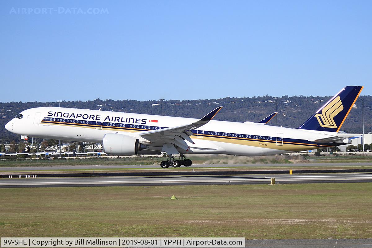 9V-SHE, 2019 Airbus A350-941 C/N 294, onto 0-3