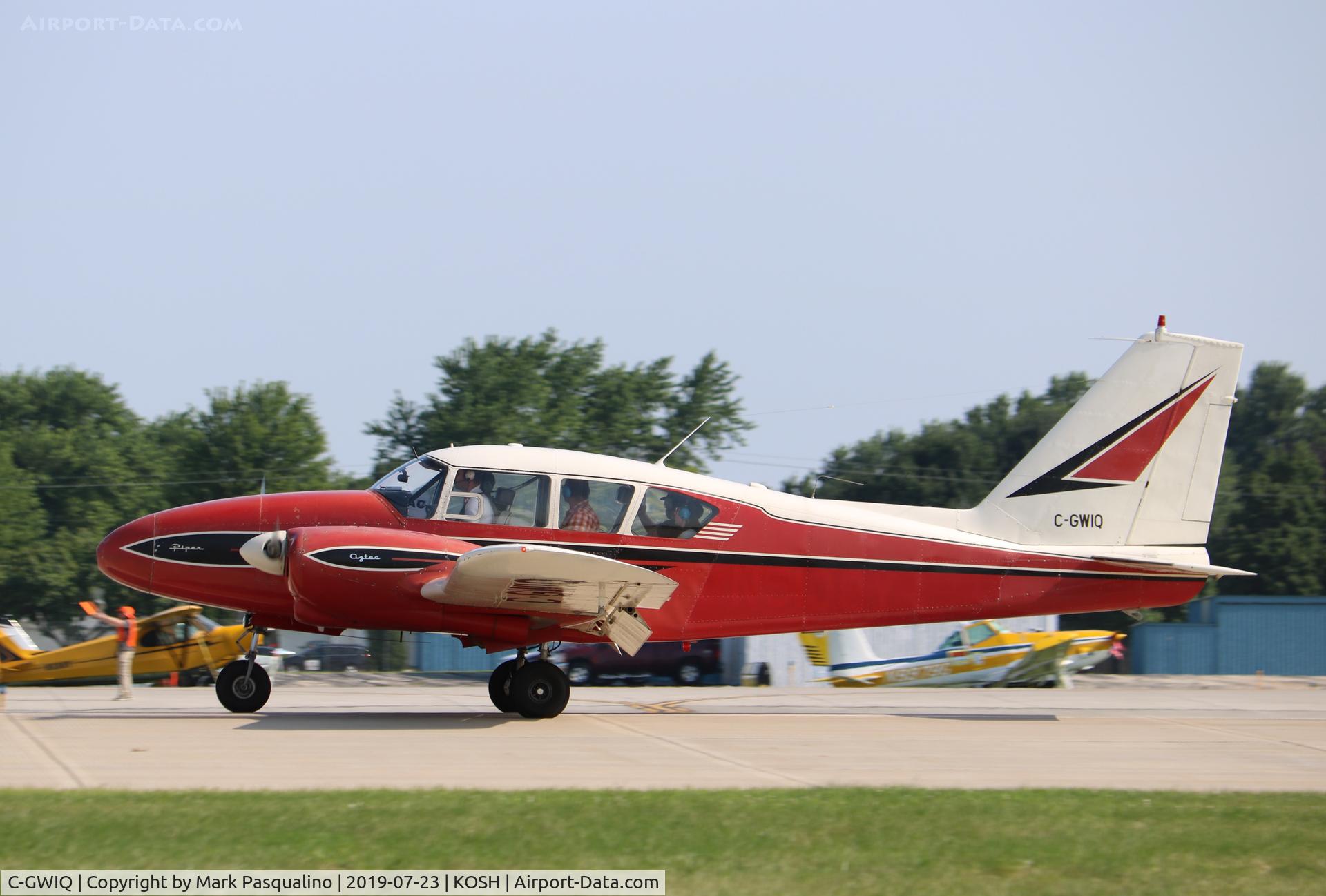 C-GWIQ, 1962 Piper PA-23-250 C/N 27-2135, Piper PA-23-250
