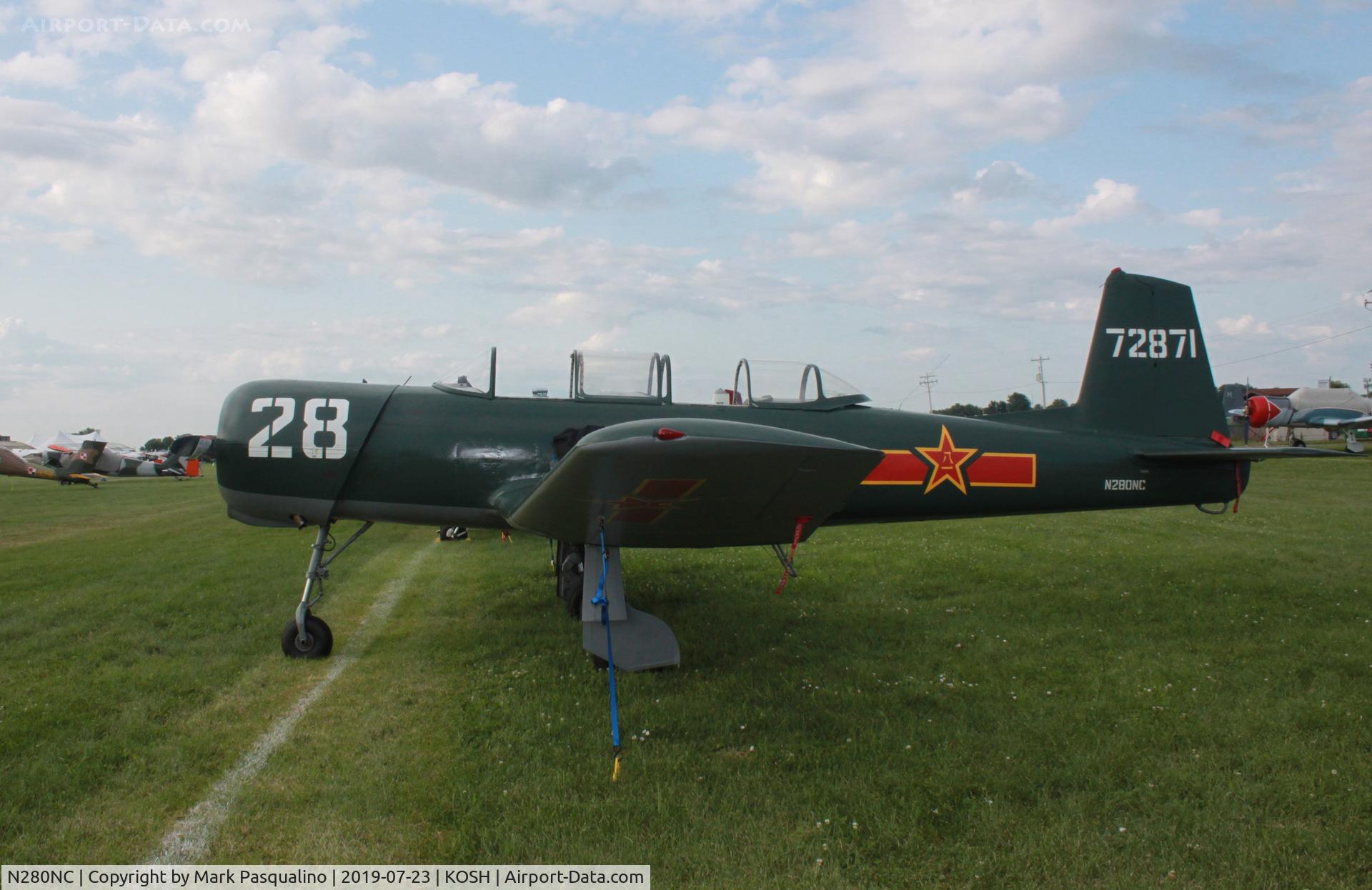 N280NC, 1974 Nanchang CJ-6A C/N 2951240, Nanchang CJ-6A