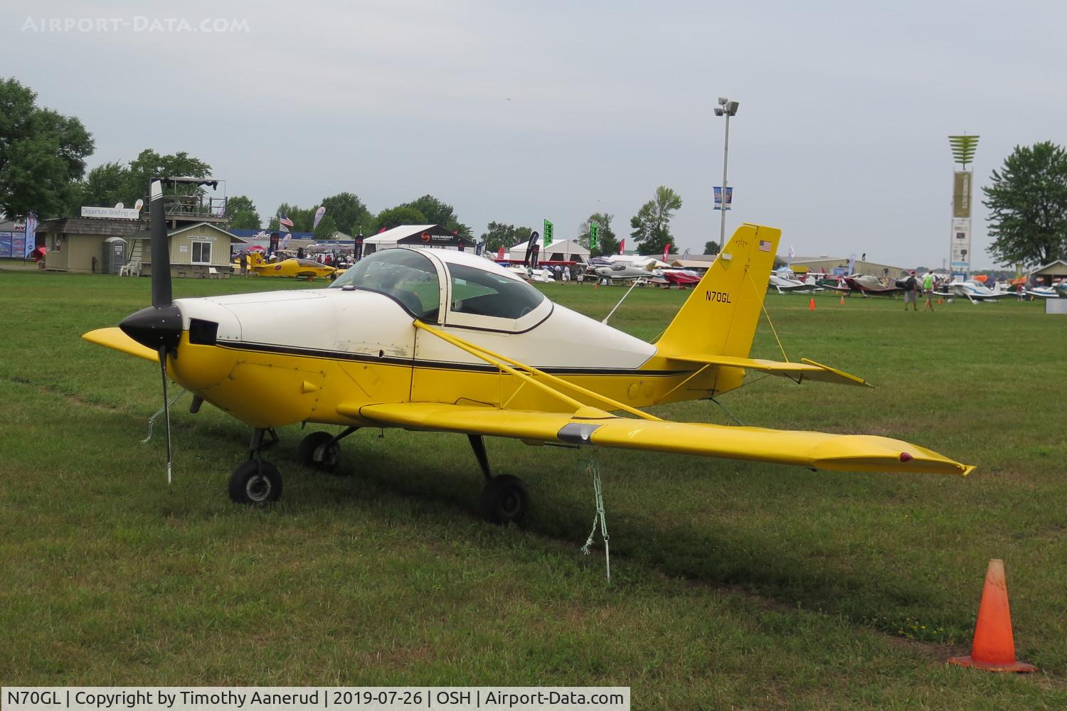 N70GL, 1970 Stits SA-11A Playmate C/N 37, 1970 Stits SA-11A Playmate, c/n: 37