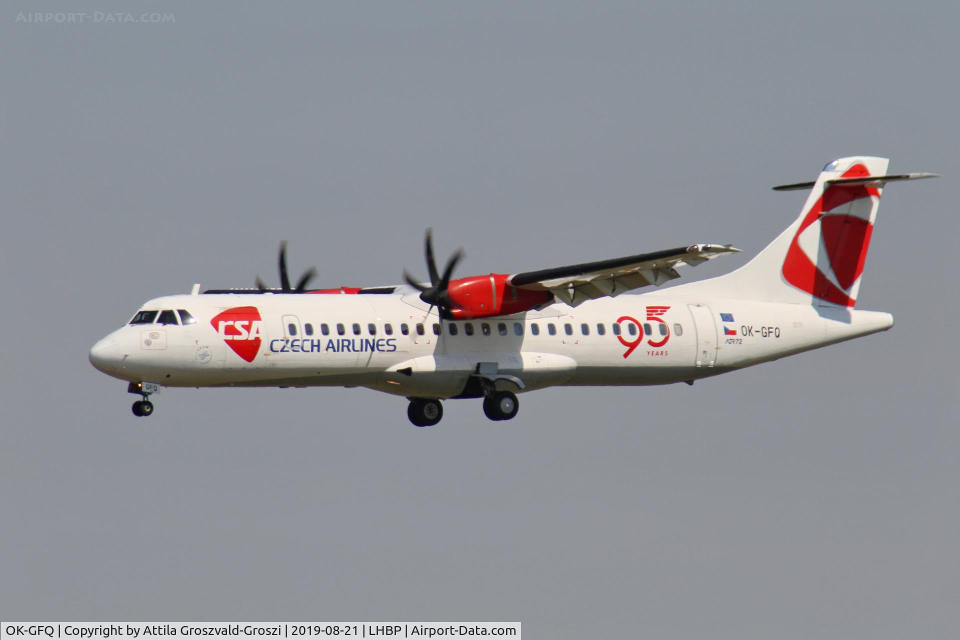 OK-GFQ, 2001 ATR 72-212A C/N 674, LHBP/BUD - Budapest Ferihegy, Liszt Ferenc International Airport, Hungary
